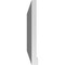 Ekena Millwork Vertical Surface Mount PVC Gable Vent w/ 2"W x 2"H , Brickmould Sill Frame, 38"W x 20"H GVPVE38X2003SN - alternate 3